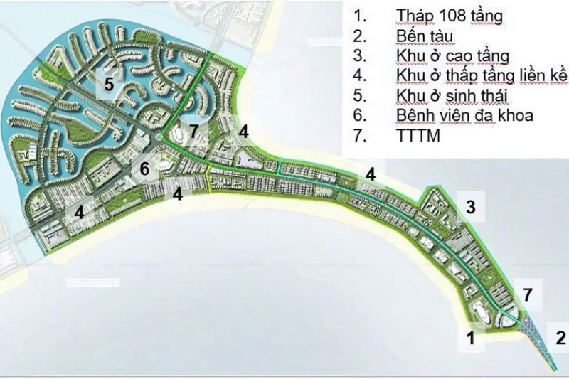 3.3. Phân Khu C: Trái Tim Tài Chính – Thương Mại Với Biểu Tượng Tháp 108 Tầng