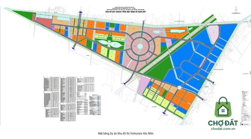 Bản đồ quy hoạch mặt bằng 1/500 Vinhomes Hóc Môn: Giá bán - Vị trí - Mặt bằng - Chính sách thanh toán 