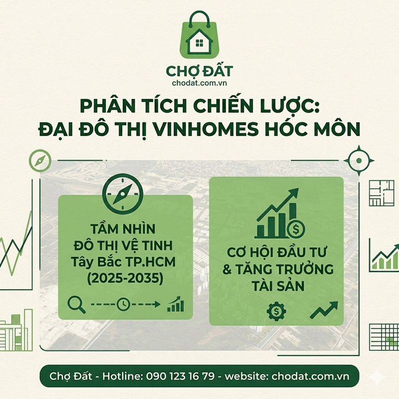 Phân Tích Chiến Lược Phát Triển Đại Đô Thị Vinhomes Hóc Môn - Tây Bắc TP Hồ Chí Minh