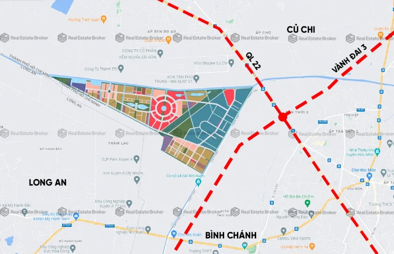 Bản Đồ Hạ Tầng Vinhomes Hóc Môn 2026