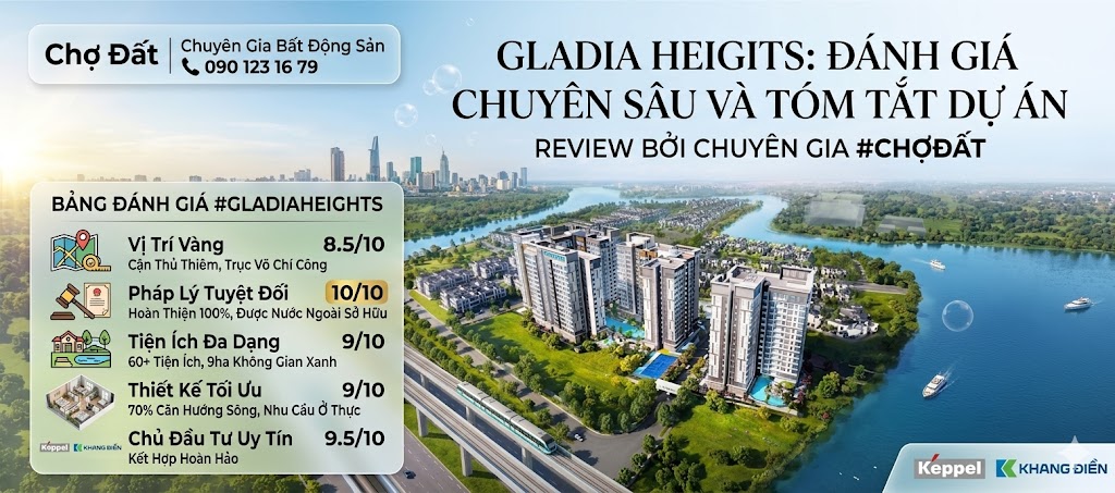 Căn hộ Gladia Heights Keppel: Đón Gió Sông, Khơi Dòng Thịnh Vượng Cùng Khang Điền