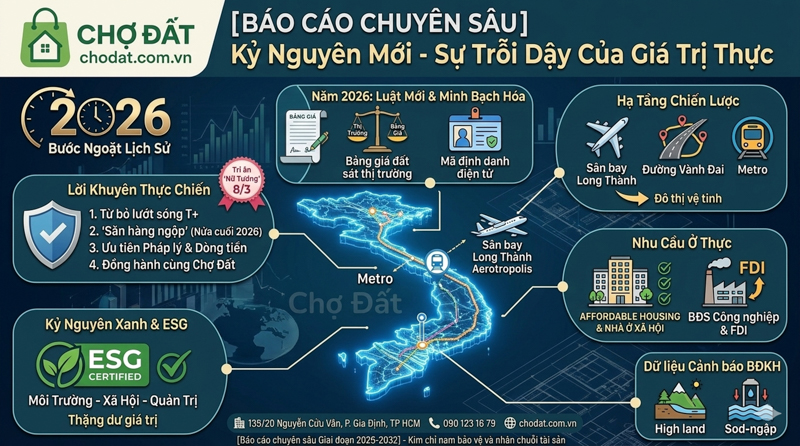 Bất Động Sản Việt Nam 2026 - 2032: Kỷ Nguyên Mới và Sự Trỗi Dậy Của Giá Trị Thực