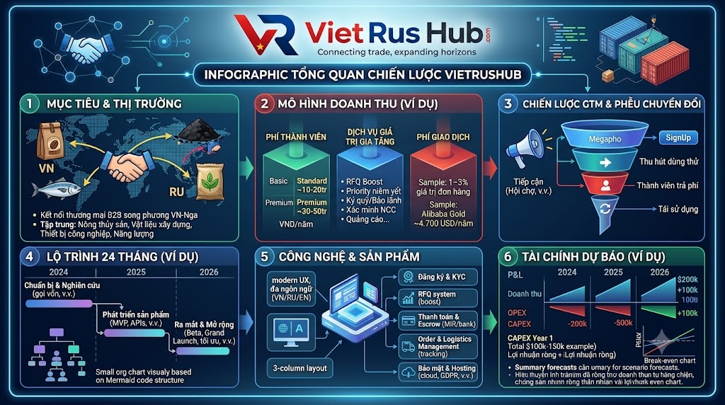 CHIẾN LƯỢC TOÀN DIỆN XÂY DỰNG VÀ VẬN HÀNH SÀN THƯƠNG MẠI ĐIỆN TỬ B2B VIỆT - NGA (VIETRUSHUB)