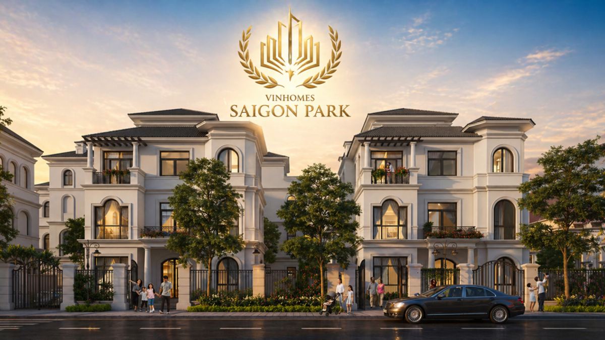 Biệt thự đơn lập sang trọng Vinhomes Saigon Park Hóc Môn