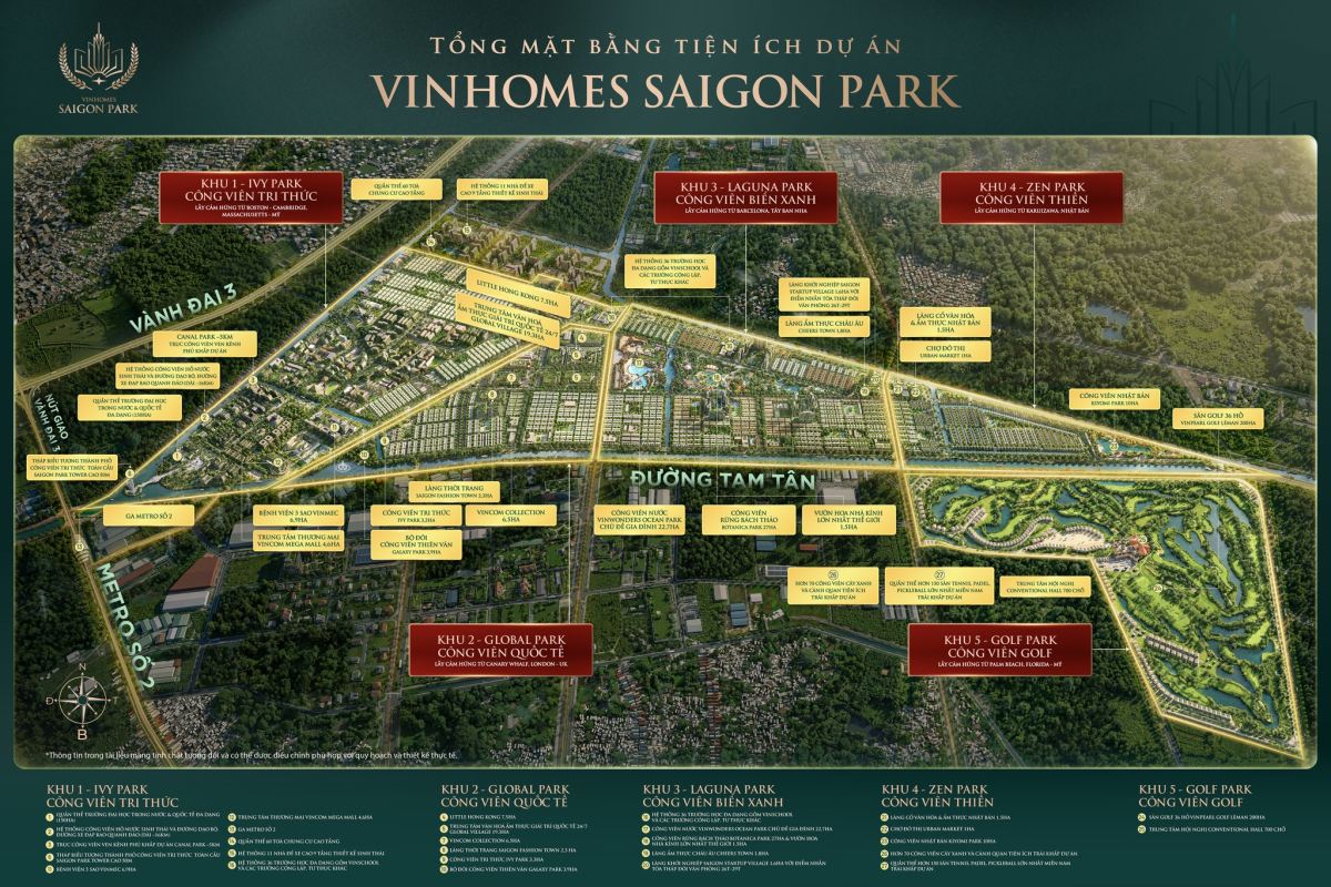 Hệ Tiện Ích Khác Biệt Và Độc Bản Của Đô Thị Tri Thức Vinhomes Saigon Park