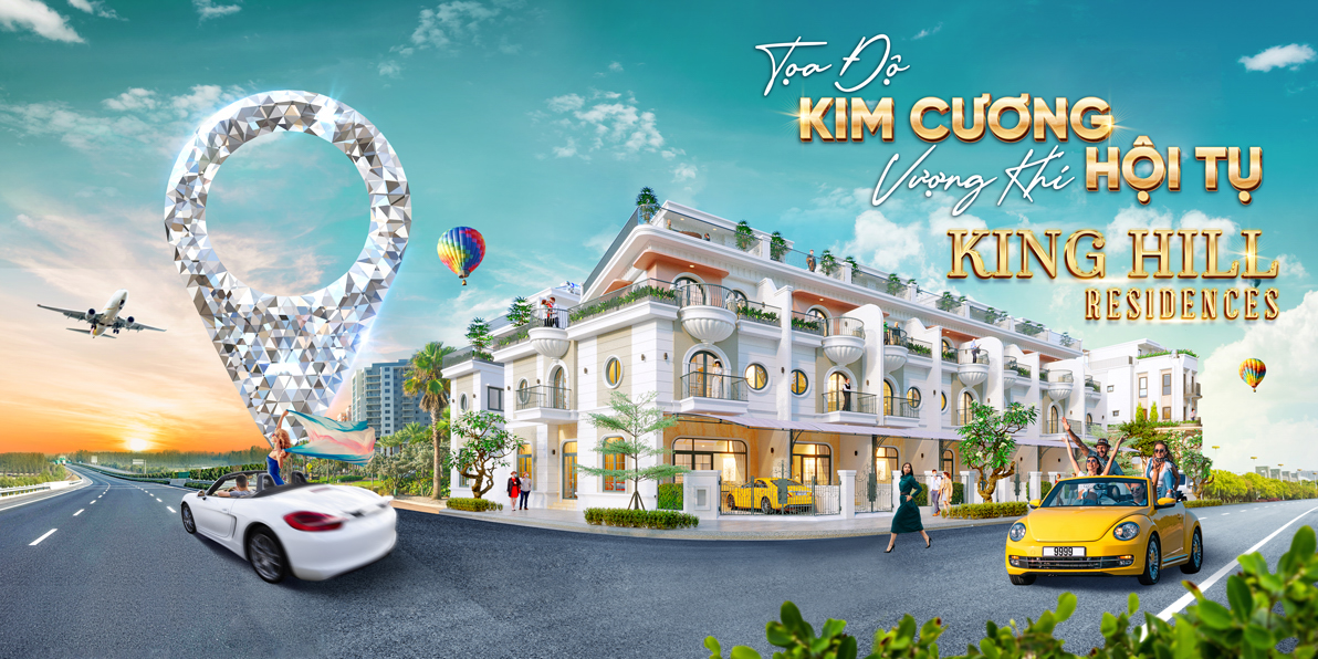 Vị trí địa lý - toạ độ Kim cương dự án Đất nền King Hill Residences Bến Lức Long An - Chợ Đất