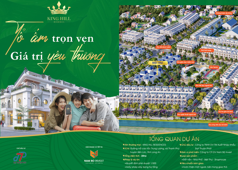 90% nhà đầu tư quyết định xuống tiền khi xem dự án đất nền tại King Hill Residences Bến Lức Long An, tại sao ?