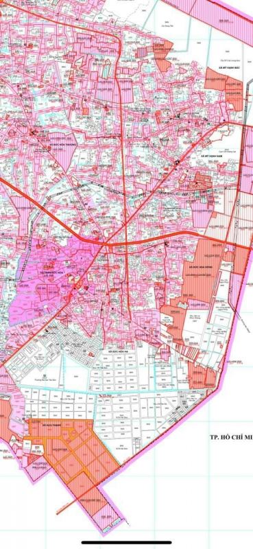 Bảng chuyển mục đích sử dụng đất tại Huyện Đức Hoà - Long An năm 2024