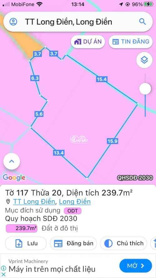 Bán nhà chính chủ trung tâm Thị trấn Long Điền 239m2 giá chỉ 4.2 tỷ