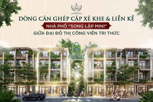 Siêu phẩm nhà phố vườn xẻ khe cực hiếm Vinhomes Saigon Park Hóc Môn