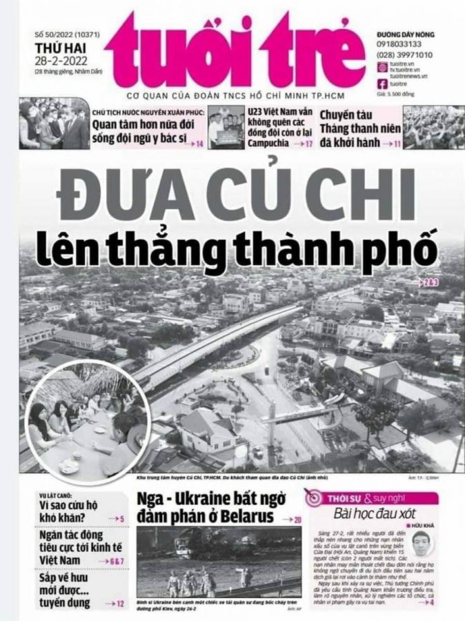 Huyện Củ Chi không lên quận mà trở thành thành phố trực thuộc TPHCM ?!