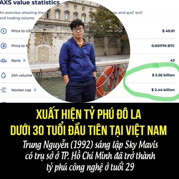 VIỆT NAM ĐÃ CÓ TỶ PHÚ ĐÔ LA CÔNG NGHỆ U30